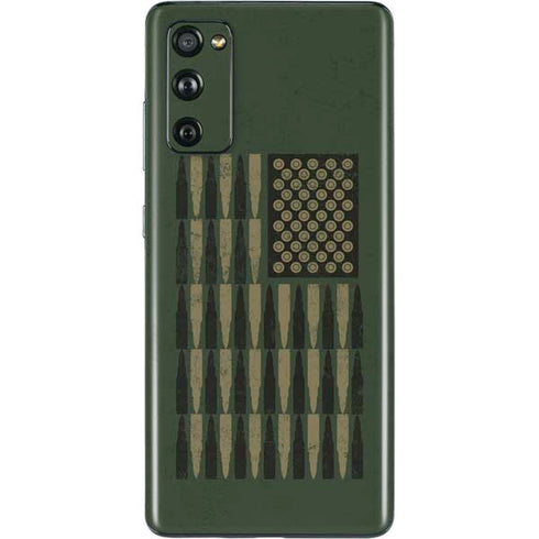 Bullet American Flag Galaxy S20 Fan Edition Skin